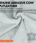 Genuine abrasive cow split leather detail for Leather Palm Work Gloves For Men, Heavy Duty Gardening And Builder Gloves, 3 Pairs Large Size, 3 Colors.