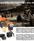 Beefed Up High Performance 6 Pin AC CDI Box Ignition Coil Kit with voltage regulator, relay, and spark plug set for scooters and ATVs