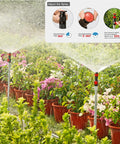 Multi Adjustable Sprinkler Set With Metal Extensions Included 12 Pieces Fits Standard Half Inch Threaded Lawn Watering Systems