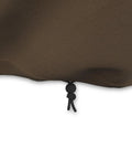 Close-up of click close strap on Three Seater Outdoor Sofa Cover Weatherproof Protector For Patio Furniture Built To Last No Fuss Waterproof PVC