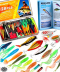 All In One Fishing Tackle Box With 128 Pieces Lures And Step By Step Handbook For Freshwater Bass Anglers Beginners Gift