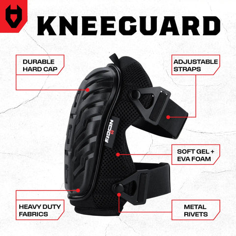 Heavy Duty Gel Knee Pads For Work with durable hard cap, adjustable straps, soft foam cushion, thick gel, reinforced rivets, black design