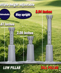 Adjustable Golf Tees For Indoor And Outdoor Practice For Mats, Rubber Driving Range Tees With Two Pole Height on grass