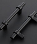 Matte Black 25 Pack Cabinet Handles 3 Inch Hole Centers 5 Inch Overall Length Square Base Drawer Pulls For Kitchen Cabinets