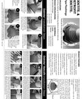 Installation guide for red silicone high temperature pipe flashing with 11 inch square base, fits 3 to 7 inch pipe, roof boot.