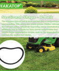 Heavy Duty Lawn Mower Conveyor Belt Replacement For Husqvarna RS800 Series RS800P SR800F RS800P And GT37401 shown with tractor