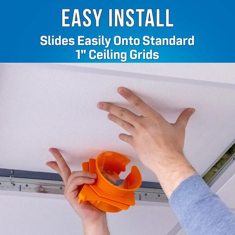 Orange Cable Funnel Drop Ceiling Protector CPF 215 That Keeps Cables From Snagging And Protects While You Pull Through Drop Ceilings Durable Glide Guard For Any Cable Type Ideal For Tech Pros