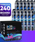 12 Pack Spray Foam Insulation Kit With Foam Gun And Cleaner delivers high performance spray foam cans for thermal insulation.