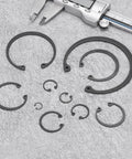 Internal Retaining Ring Circlip 10 Pack 52mm 65Mn Spring Steel Black C Clips For Grooved Shafts Studs Heavy Duty Snap Rings