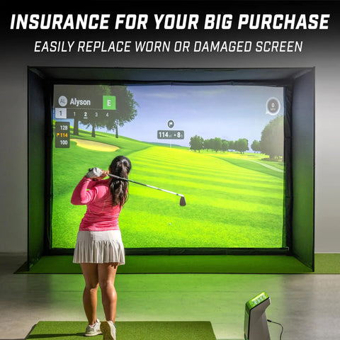 Replacement Sim Screen For Golf Simulator Enclosure 12 By 9 Foot Not Compatible With Other Brands High Clarity Durable Home Practice Screen