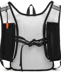 Lightweight Hydration Backpack With 2L Or 3L Water Bladder For Cycling, Hiking, Rave And Day Trips, White Daypack, Breathable Back Panel