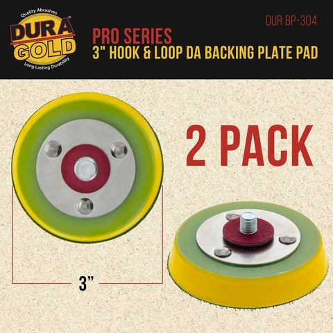 Shop Grade Hook And Loop DA Backing Plate Pad For Random Orbital Sanders 3 Inch 5/16 Shank 14mm Thick Flexible Polyurethane Foam Discs