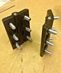 12 Pack Heavy Duty Black Flat Leaf Hinges 270 Degree For Doors Trucks Cabinets With 6 M8 Bolts Flush Mount Zamak Body Durable Pin