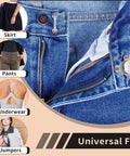 Go-To Heavy Duty Metal Hooks And Eyes Closure Set For Jeans, Denim, Trousers And Lingerie Repairs, close-up installation