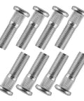 Straight Swap Rear Wheel Hub Stud Bolts For Honda Rancher 420 Rubicon 500 Rincon 650 Atv Heavy Duty 8 Pack Socket Head Bolt Set in silver.