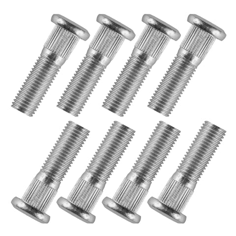 Straight Swap Rear Wheel Hub Stud Bolts For Honda Rancher 420 Rubicon 500 Rincon 650 Atv Heavy Duty 8 Pack Socket Head Bolt Set in silver.
