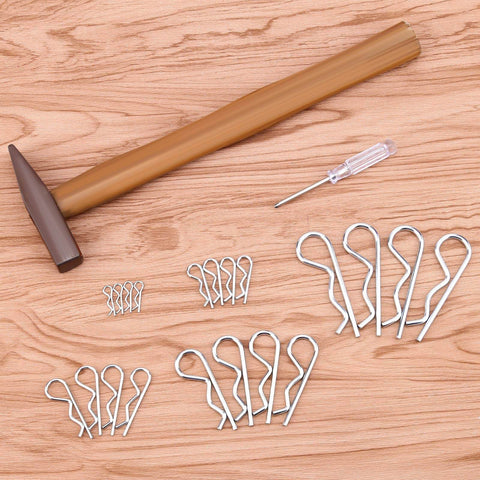 Twenty Pcs R Clips Retaining Pins Tough As Nails Heavy Duty Zinc Plated Split Pin Hitch Pin Set For Tow Truck Lock Systems