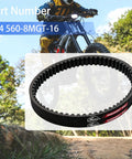 Beefy Torque Primary Belt For Sur Ron Light Bee Segway X260 X160 And Talaria XXX 16mm Wide Upgrade With Ethylene Elastomer Core And Aramid Fiber For Low Stretch And Heat Resistance on off-road e-bike