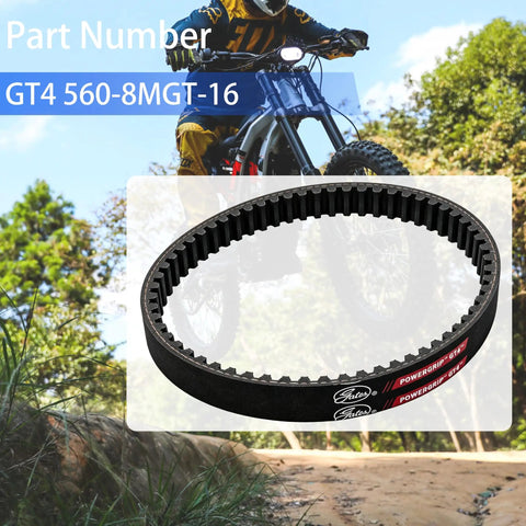 Beefy Torque Primary Belt For Sur Ron Light Bee Segway X260 X160 And Talaria XXX 16mm Wide Upgrade With Ethylene Elastomer Core And Aramid Fiber For Low Stretch And Heat Resistance on off-road e-bike