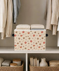 Chill Out The Clutter With These Adorable Dog Paw Print Foldable Storage Bins featuring the bins in a closet with folded clothes.