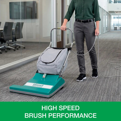 Bissell Big Green Commercial Extra Wide Carpet Cleaner With 28 Inch Cleaning Path Powers Through Large Floors With Heavy Duty 8.5 Amp Motor For Maximum Efficiency And Superior Suction In Any Workplace Or Industrial Space