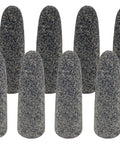 Pack of 12 Zirconia Alumina Round Tip Grinding Cone Z20 S Portable Heavy Duty Tool For Metalwork With Open Cutting Face Delivers Aggressive Cut And Long Life Hex Nut Secures The Abrasive 1 Inch By 3 Inch By Three Eighths Inch Thread Pack Of 12