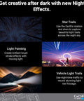 Hero11 Black Waterproof Action Camera With 5.3K60 Ultra HD Video And 27MP Photos featuring night effects like star trails.