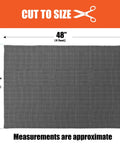 Heavy Duty Non Slip Rubber Mat 24 By 48 Inch For Woodworking Router Table And Workbench Anti Skid CNC Tool Mat Cabinet Shelf And Drawer Liner