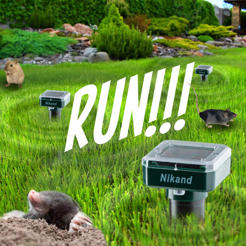 Solar Mole Repellent Ultrasonic 4 Pack For Lawn Garden Yard Home Humane Pest Deterrent For Voles Gophers Groundhogs Snakes