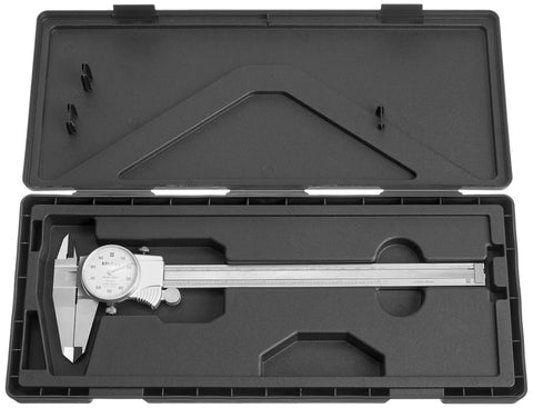 Big Range Dial Caliper 0 To 8 Inch With 0.001 Inch Graduation in case for storage and protection