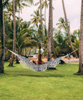 Two Person Indoor Garden Hammock With Tassels And Deluxe Macrame Fringe For Patio Porch Backyard Beach Outdoor And Indoor Cotton