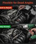 Secure Socket Locking 360 Degree Flexible Wrench Extension Rod For Workin In Tight Spots used in car engine repair