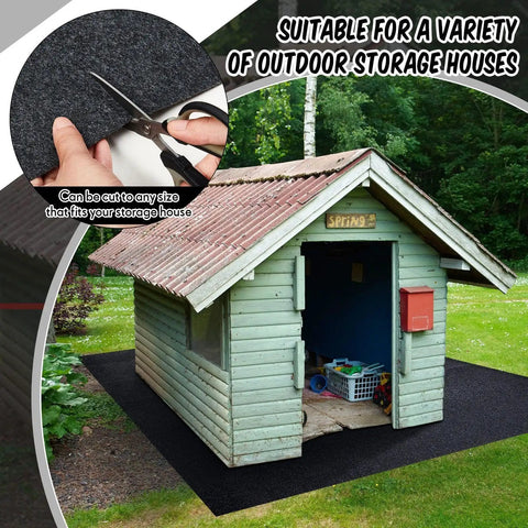 Outdoor Shed Floor Mat 6 By 8.2 Ft Waterproof Nonslip Rug For Carport Patio Garage Garden Protecting Your Shed Floor