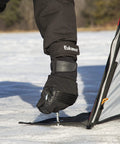 Self Tapping Ice Shelter Anchors Stainless Steel Screw In Two Pack used on ice to secure shelter with easy grip handle.