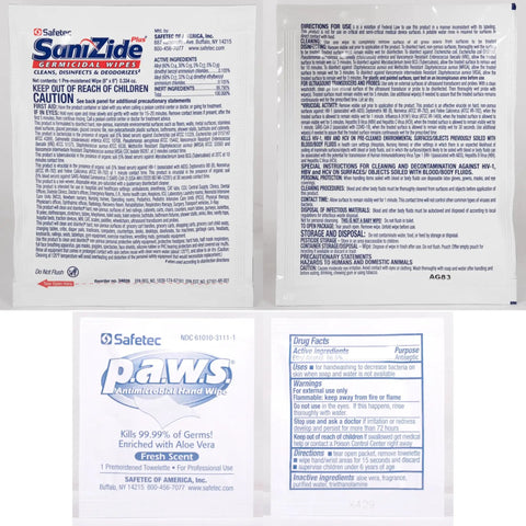 Top Tier Blood Spill Kit And Bodily Fluid Cleanup Set Featuring Heavy Duty Absorbent Powder packaging, instructions, and usage details.