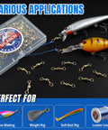 Barrel Swivels Fishing Tackle Set 60 120 Pcs Rolling Ball Stainless Steel Copper Brass Solid Rings High Strength Saltwater Swivels Connectors Must Have For Rigs And Tackle, gold swivels with lures