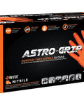 Box of Astro Grip Powder Free 7 Mil Nitrile Gloves X Large Orange 100 Per Box Dual Sided Texture For Grip You Can Trust Non Latex