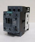 3 Pole 32 Amp 120V AC Contactor With 1NO 1NC Auxiliary Contacts, Heavy Duty Industrial Relay, front view, showing screw terminals