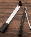 Two In One Chain Whip And Lockring Tool For Cassettes displayed on wood surface