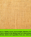 Heavy Duty Burlap Garden Fabric 12 Oz Odorless Food Grade For Weed Blocking And Erosion Control texture close-up