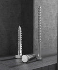 Beefy Three Eighths Inch By One And A Half Inch Hex Head Lag Screws Stainless Steel 304 Grade 14 Pack for Decks TV Mounts Boats and Heavy Woodworking Projects