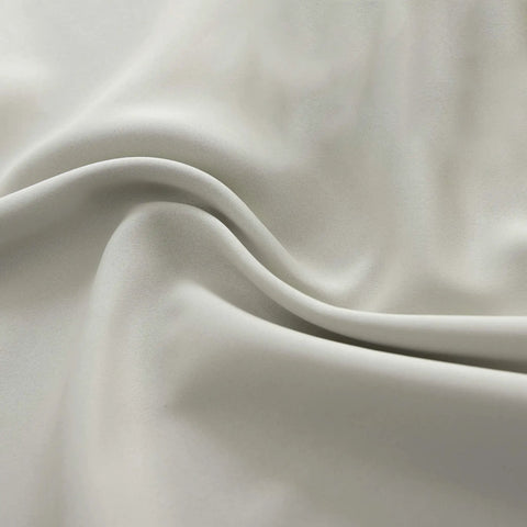 Close-up of light gray blackout fabric for 36 Inch Length Curtain Tiers For Loft And Kitchen Blackout Light Gray 2 Panels Each 42 Inch Wide 3 Inch Rod Pocket Universal Fit Ideal For Bathroom Nursery Cafe Basement Windows.