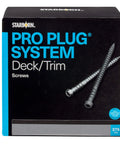 Box of Stainless Steel No 10 2 And A Half Inch Star Drive Decking And Trim Screws, 375 Pcs for PVC and Composite System