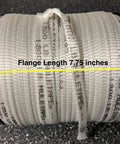 9/16 Inch Pull Tape Webbing 825 Feet Long 1800 Lb Tensile Polyester Mule Tape spool with 7.75-inch flange length shown
