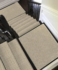 Carpet Stair Tread Landing Mat Tape Free Non Slip Doormat With Protective Rubber Back Indoor Floor Mat for stairs, 2x3 ft, beige.