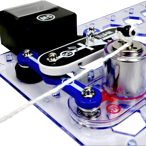 STEM Electronics Discovery Kit For Kids 8 Plus With 85 Hands On Projects Including Magnetism Circuits Motors Lamps Switches Meter
