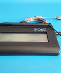 Premium USB Electronic Signature Capture Pad With Pressure Sensitive Tracking For Crisp Biometric Paperwork And A Zero Fuss Plug Play Setup That Really Knocks Out Contract Signings In Record Time For Sure on a blue background.