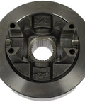Heavy Duty Cast Iron Rear Differential Pinion Flange Direct Bolt On Replacement For Select Chevy And GMC Trucks, top view showing gear connection.