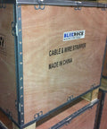 Wooden crate labeled 'Cable & Wire Stripper Made in China'