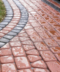 Hella Tough Water Repellent Spray For Concrete Brick Stone Stucco Wood Deck Fence Ready To Use Breathable Clear Film blocking moisture on pavers.